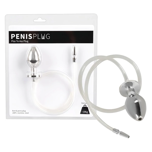 Piss to Ass Plug - üreges anál plug húgycső tágítóval