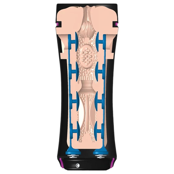 mystim Opus E Vagina - elektro művagina (natúr-fekete)