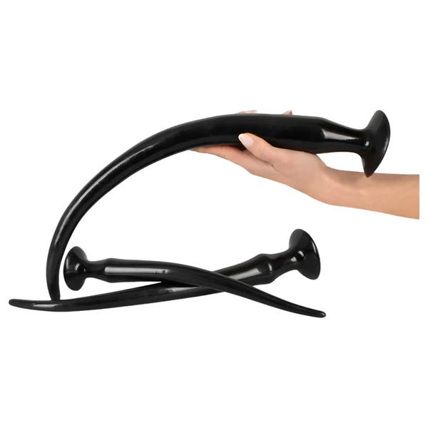 You2Toys - extra hosszú anál plug szett (3 részes) - fekete