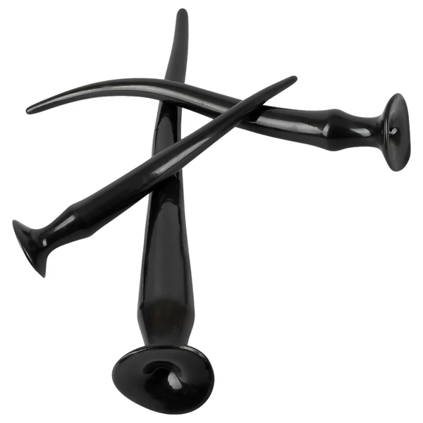 You2Toys - extra hosszú anál plug szett (3 részes) - fekete