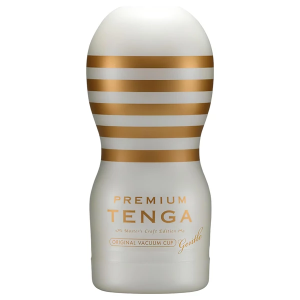 TENGA Premium Gentle - eldobható maszturbátor (fehér)