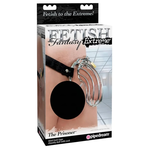 Fetish The Prisoner - fém péniszketrec (ezüst)