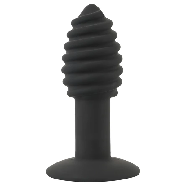 Black Velvets Twist - akkus, szilikon anál vibrátor (fekete)
