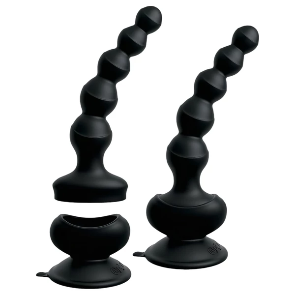 3Some wall banger Beads - prosztata vibrátor (fekete)