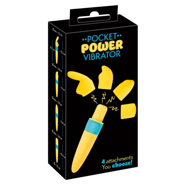 You2Toys - Pocket Power - akkus vibrátor szett - sárga (5 részes)