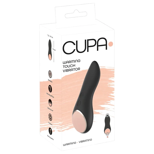 You2Toys CUPA - akkus, melegítő csiklóvibrátor (fekete)
