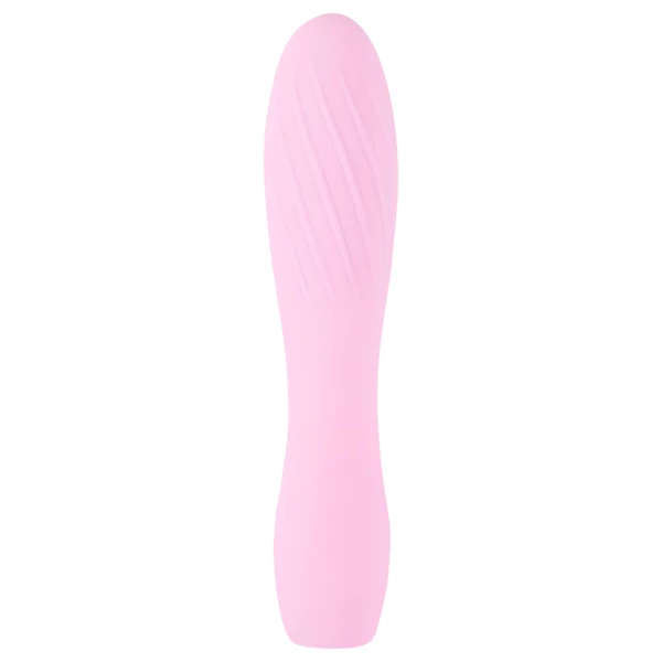 Cuties Mini 3 - akkus, vízálló, bordázott vibrátor (pink)