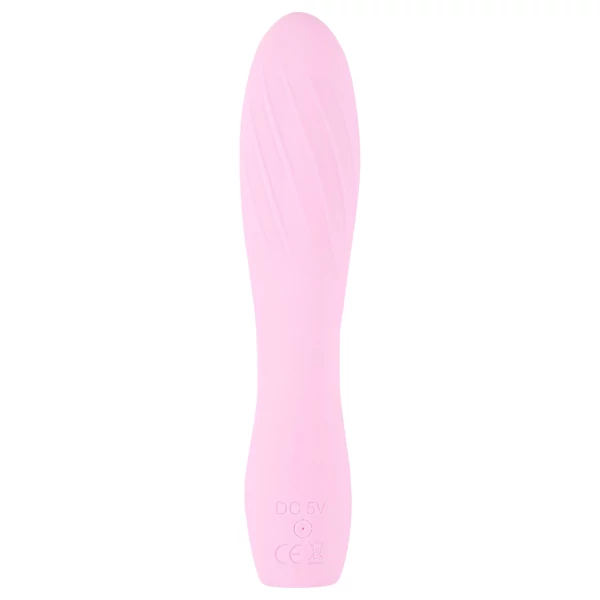 Cuties Mini 3 - akkus, vízálló, bordázott vibrátor (pink)