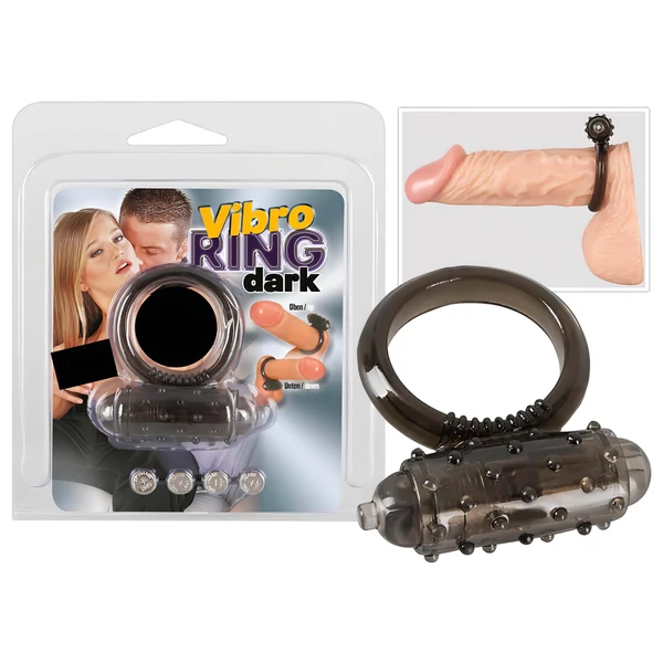 You2Toys - szilikon vibrációs péniszgyűrű - fekete