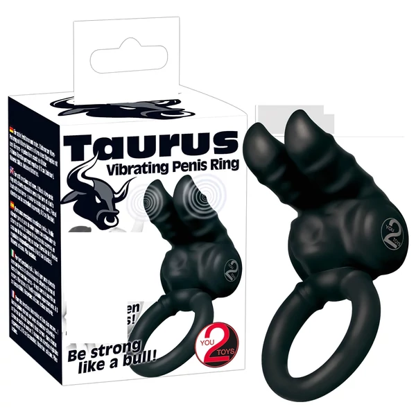 You2Toys Taurus - vibrációs, 2 motoros péniszgyűrű