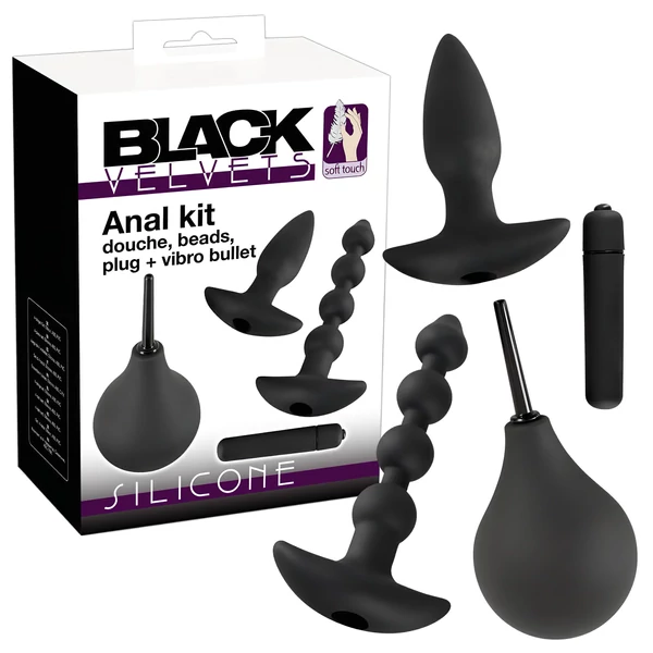 Black Velvets anál vibrátor készlet (4 részes)