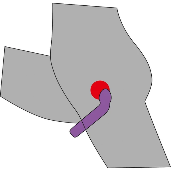 You2Toys - Silicone Lover - G+P-pont vibrátor (lila)