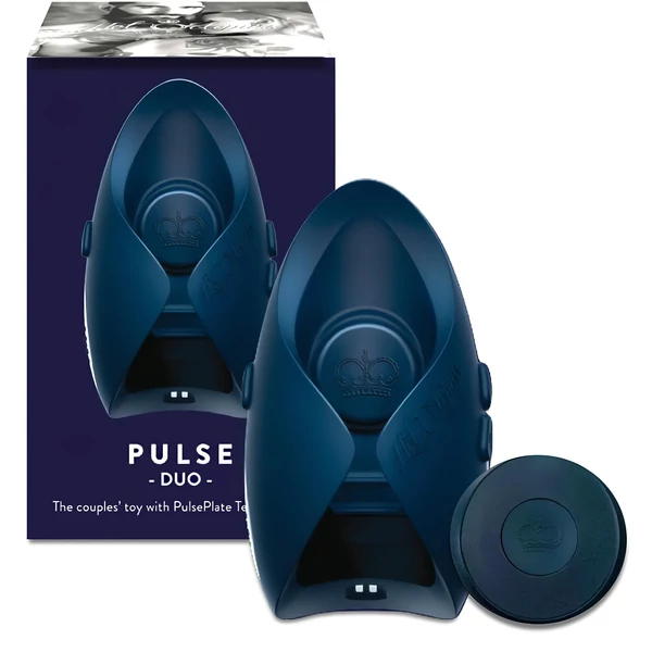 Pulse III Duo - akkus maszturbátor és párvibrátor (szürke)