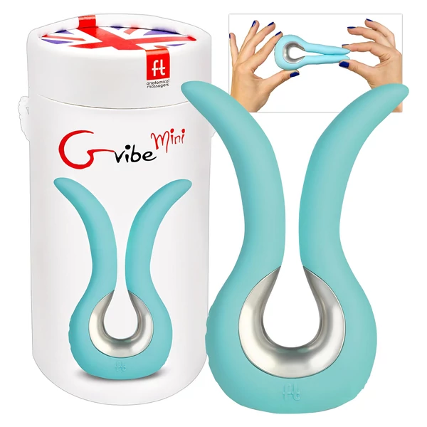 G-vibe Mini - USB-s szilikon vibrátor (menta)