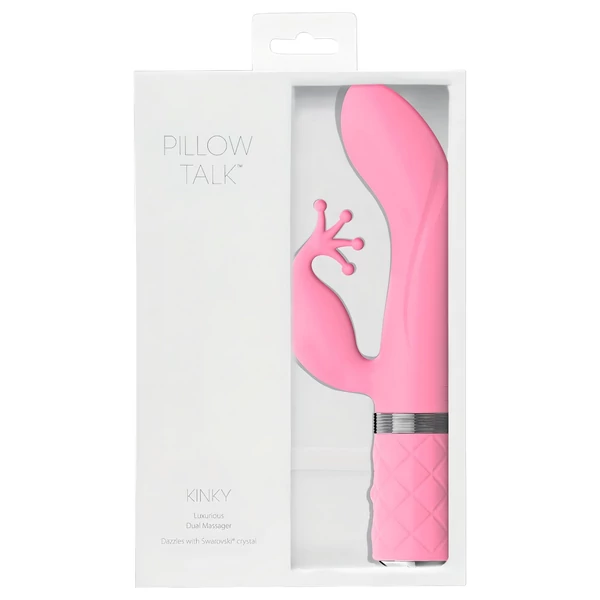 Pillow Talk Kinky - akkus, 2 motoros G-pont vibrátor (pink)