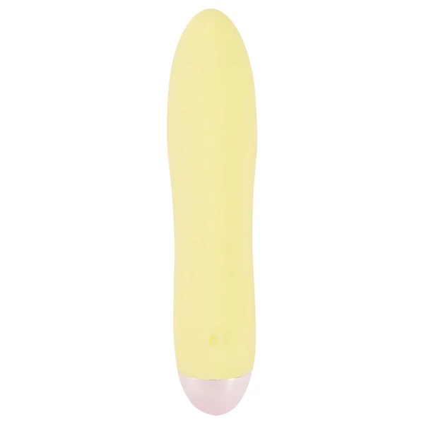 Cuties Mini Yellow - akkus, szilikon rúdvibrátor (sárga)