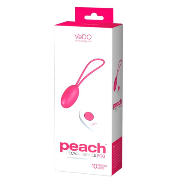 VeDO Peach - akkus, rádiós vibrációs tojás (pink)