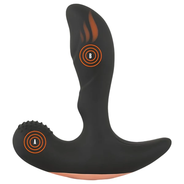 Rebel - rádiós melegítő prosztata vibrátor (fekete)