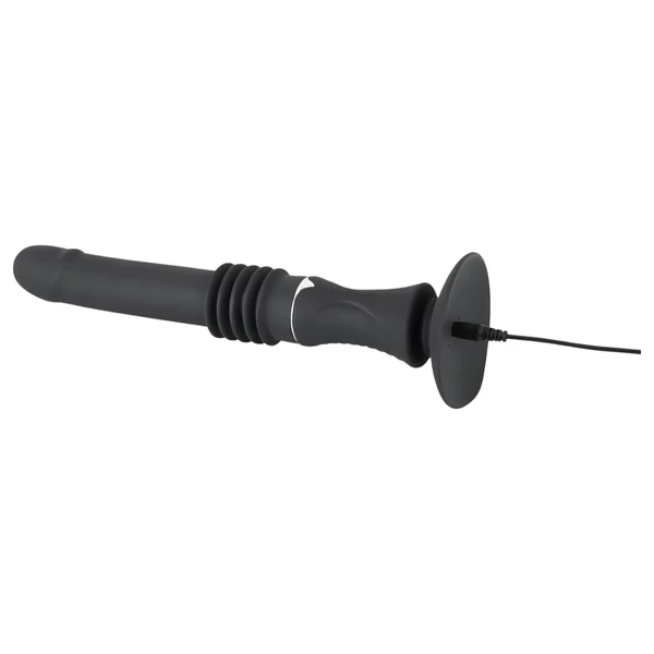 You2Toys Fucking Machine - tapadókorongos lökő vibrátor (fekete)