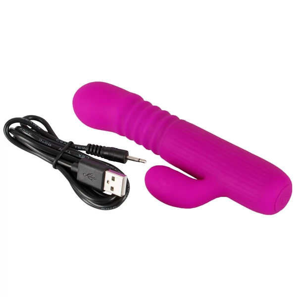 XOUXOU - akkus, lökő, csiklókaros vibrátor (pink)