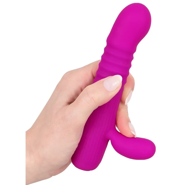 XOUXOU - akkus, lökő, csiklókaros vibrátor (pink)