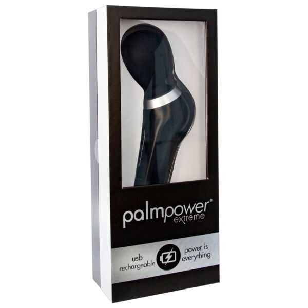 PalmPower Extreme Wand - akkus masszírozó vibrátor (fekete)