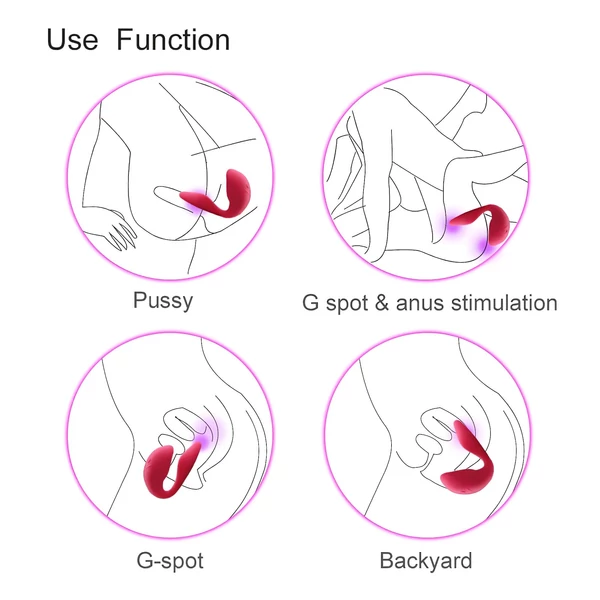 Cotoxo Cupid 2 - távirányítós párvibrátor (piros)