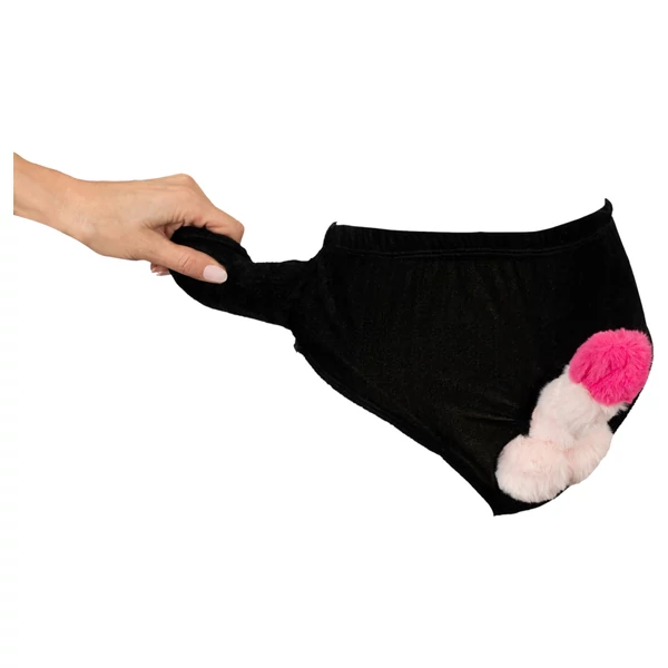 Pumpás péniszes alsó (fekete)