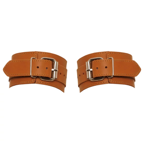 ZADO - bőr csukló bilincs (barna)