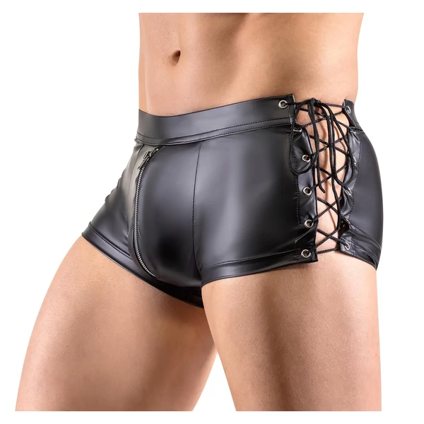 Svenjoyment - oldalt fűzős matt boxer (fekete)