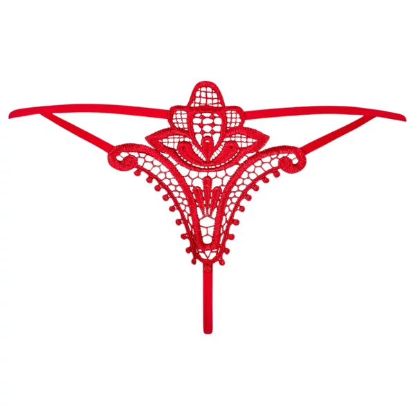 Obsessive Luiza - tulipános tanga (piros)
