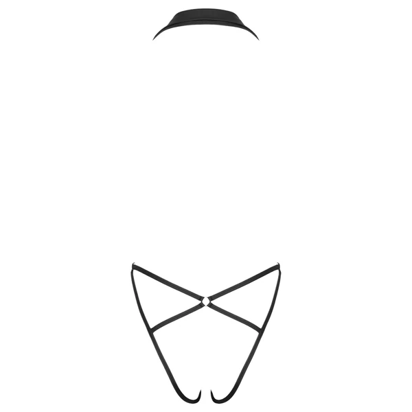 Cottelli Party - galléros body (fekete)