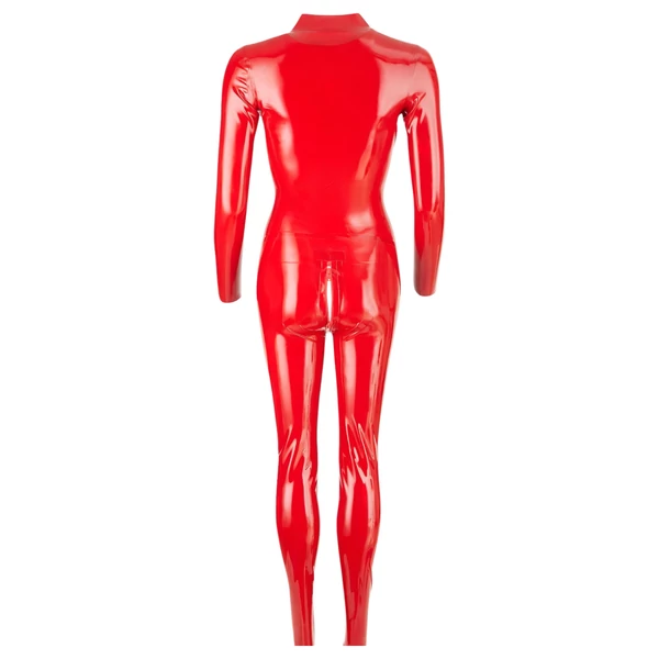 LATEX - hosszúujjú női overál (piros)