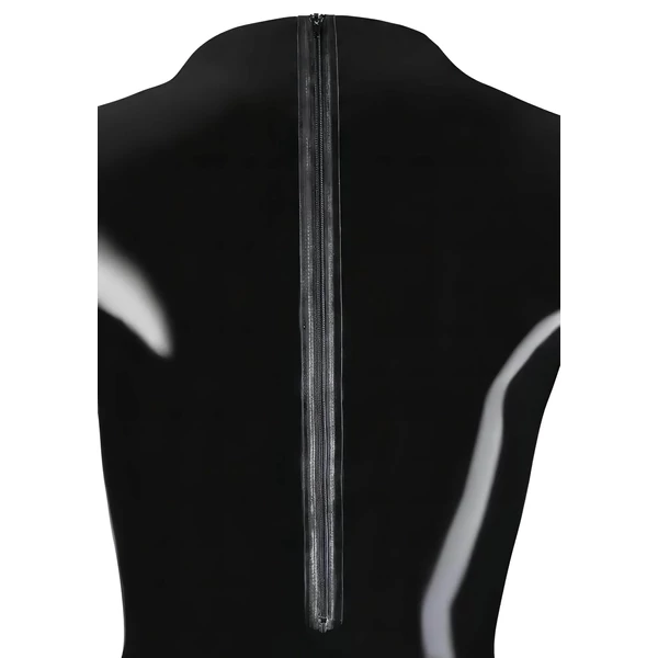 LATEX - hosszúujjú női body (fekete)