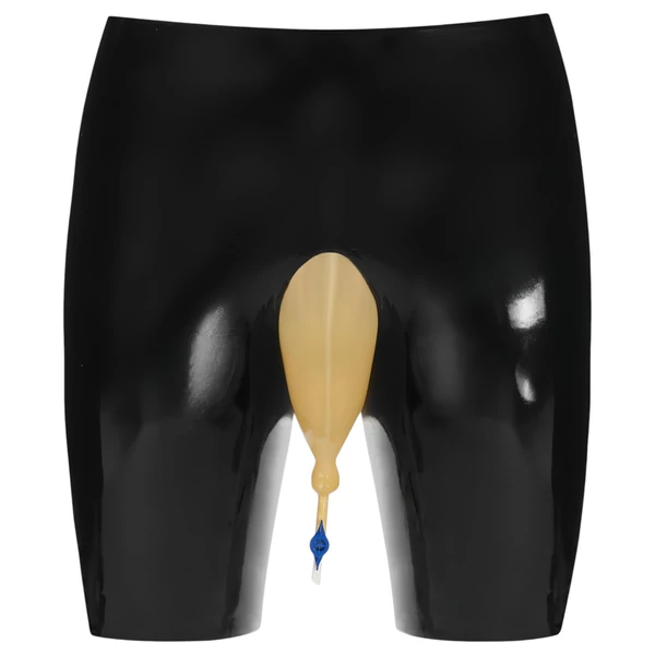 LATEX - Pisifogó latex alsó, leeresztő nyílással (fekete)