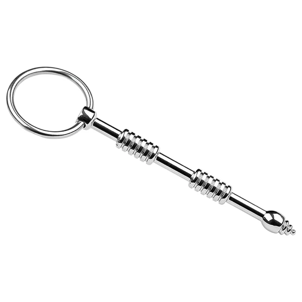 Urethralplay - bordázott fém dilátor - 8,5cm (ezüst)