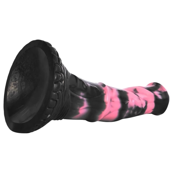 Bad Horse - szilikon ló pénisz dildó - 18cm (fekete-pink)