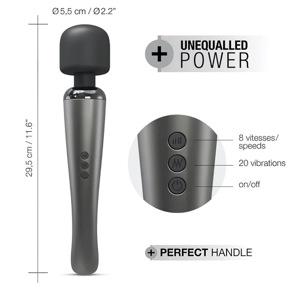 Dorcel Megawand - akkus masszírozó vibrátor (ezüst)