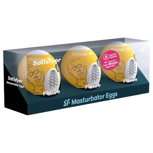 Satisfyer Egg Fierce - tojás maszturbátor szett (3db)