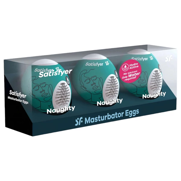 Satisfyer Egg Naughty - tojás maszturbátor szett (3db)