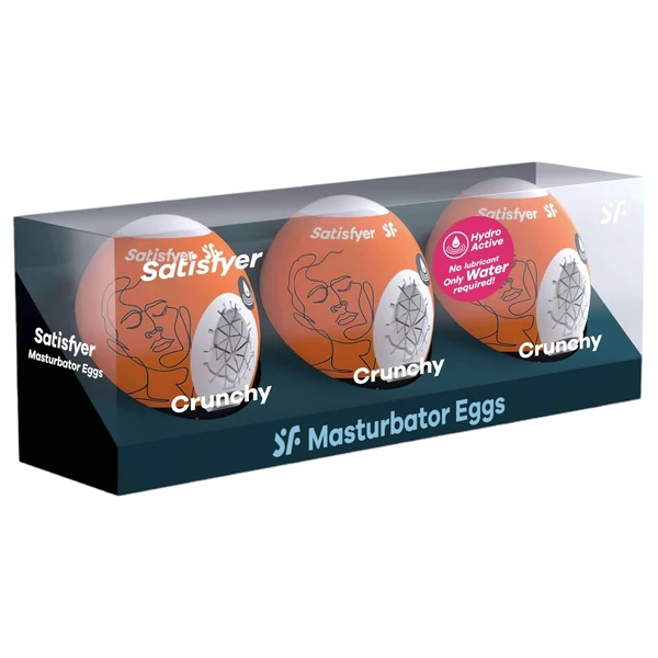 Satisfyer Egg Crunchy - tojás maszturbátor szett (3db)