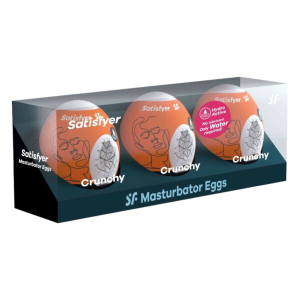 Satisfyer Egg Crunchy - maszturbációs tojás szett (3db)