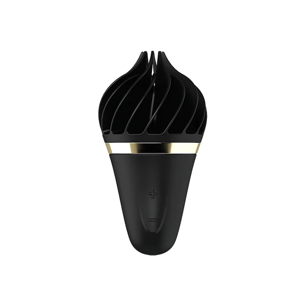 Satisfyer Sweet Treat - akkus, forgó csikló vibrátor (fekete)