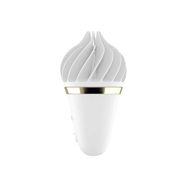 Satisfyer Sweet Treat - akkus, forgó csiklóvibrátor (fehér)