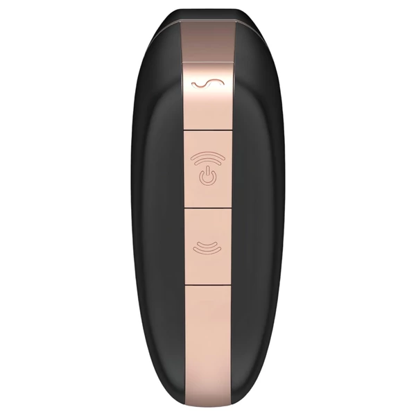 Satisfyer Love Triangle - okos léghullámos csiklóizgató (fekete)