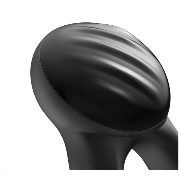 Satisfyer Signet Ring - okos, akkus, vibrációs péniszgyűrű (fekete)