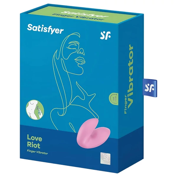Satisfyer Love Riot - akkus, vízálló ujjvibrátor (pink)