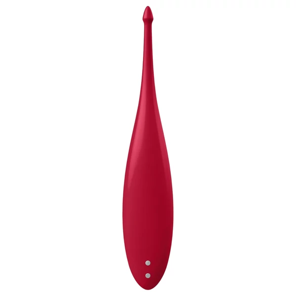 Satisfyer Twirling Fun - akkus, vízálló csikló vibrátor (piros)