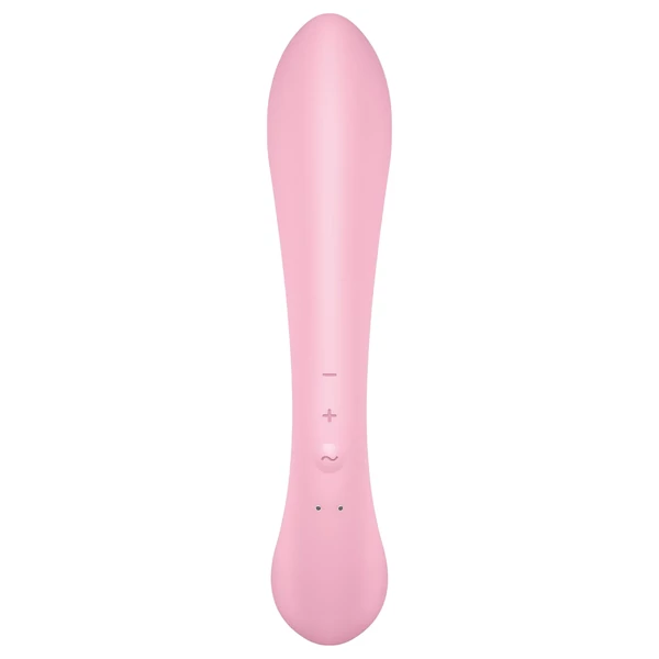 Satisfyer Triple Oh - akkus, csiklókaros vibrátor (pink)