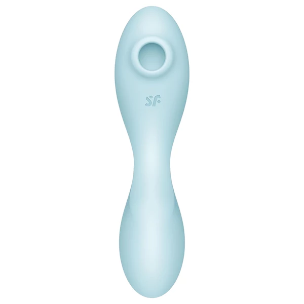 Satisfyer Curvy Trinity 5+ - okos 2in1 vibrátor (kék)